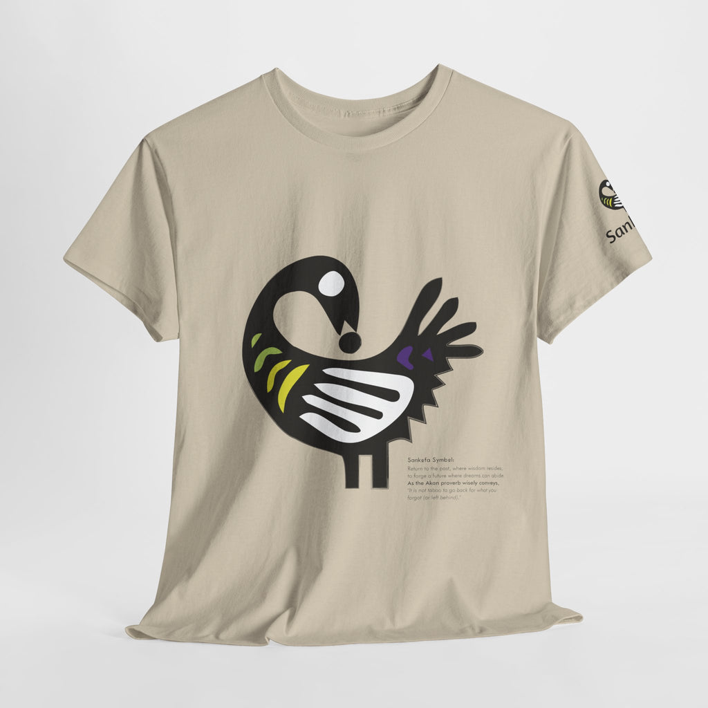 T-shirt - Sankofa [B/Y] - Light-Tone Text Edition